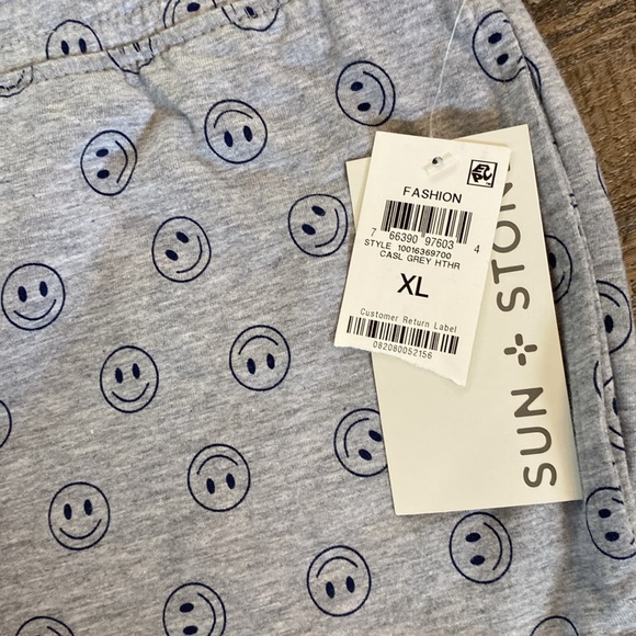 NEW Sun + Stone XL smiley face shorts - Picture 2 of 5